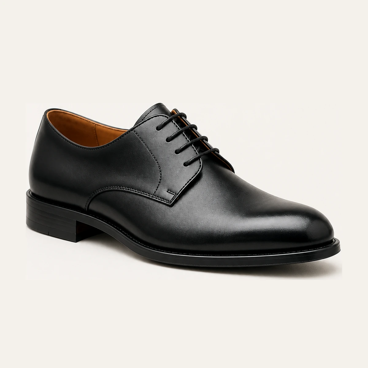 Derby Black Leather