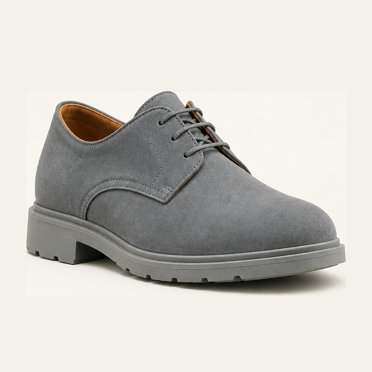 Derby Grey Plain Toe