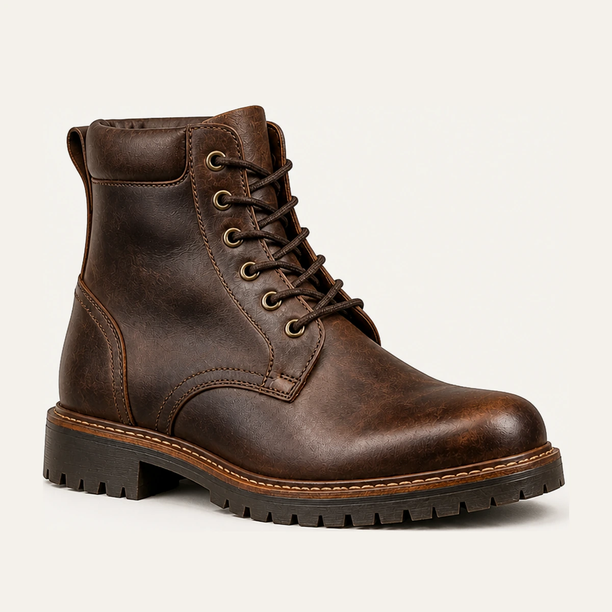 Lace Boot Dark Brown