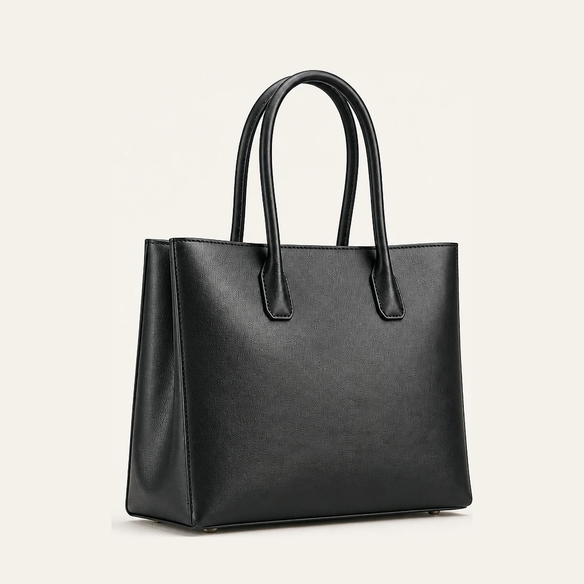 Leather Tote Black